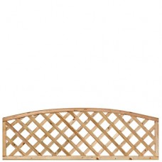 Trellis geïmpregneerd diagonaal met toog lijst 60x180 cm